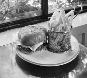 Lamb Burger With Fries