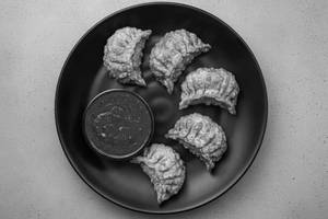Fried chicken momos [5 pieces]
