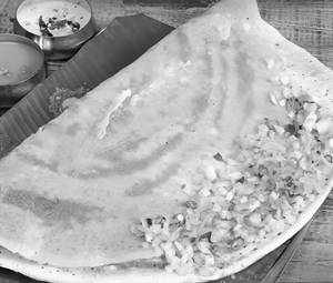 Ghee onion dosa