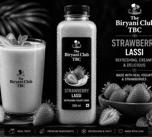 Strawberry lassi shake