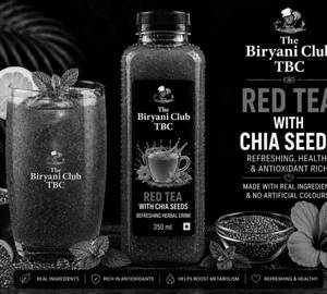 Red Tea With Chia Seeds (Cold)