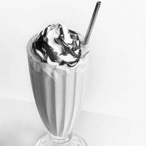 Chocolate Milkshake With Ice Cream