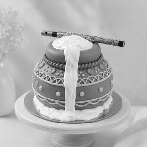 Ganesh Chaturthi Chocolate Modak Eggless Cake - 500gm