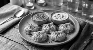 Corn Cheese Momo(5)+ Surprise Dips(2)