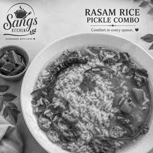 Rasam Rice With Pickle