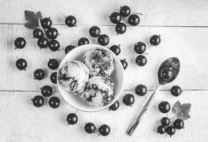 Blackcurrant Vanilla Ice Cream