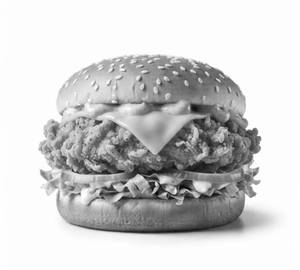 Spicy cheesy chicken crown burger