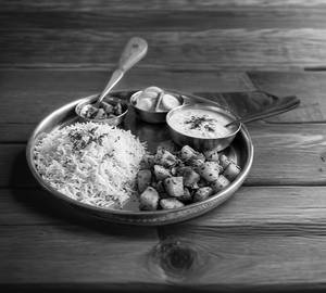 Curd Rice Tadka Fry Aloo