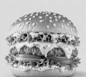 Cream and cheese burger