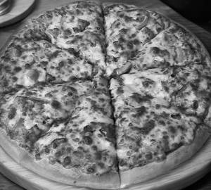 Plain cheese pizza
