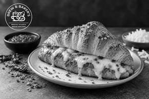 Schezwan Cheese Croissant (eggless)