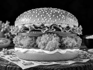 Spicy Chicken Pops Burger