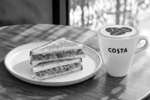 Cappuccino- Small & Bombay Toastie Thecha
