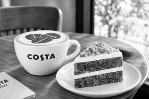 Cappuccino- Small & Carrot Walnut Cake