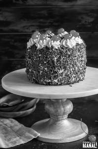 Eggless black forest cake                                                                 