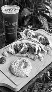 Cheesy Falafel Pita Pocket
