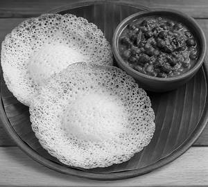 Appam With Kadala Curry