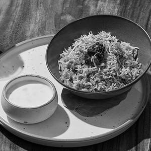 Kashmiri Gucchi Pulao, Saffron Raita