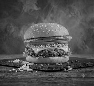 Garlic Crunch Mushroom Burger.