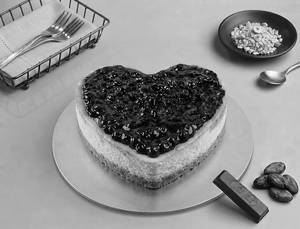 Blueberry Baked Cheese Bento Heart Shape Cake (~250gm)
