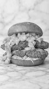 Chicken Mac Cheese Burger