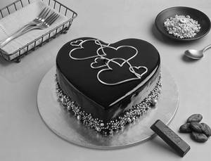Nested Heart Truffle Cake (~500 Gm)