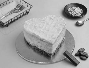Newyork Style Baked Heart Shape Bento Cheese Cake (~250gm)
