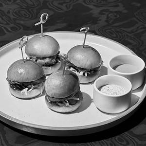 Fried Chicken Bun, Kolkata Mustard, Pickle