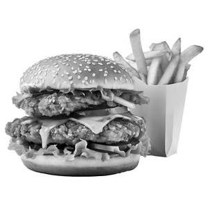 Chicken Burger With Fries