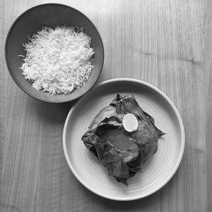 Banana Leaf Bhetki, Steamed Rice
