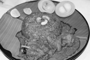 Ragi Sangati + Nattukodi Pulusu