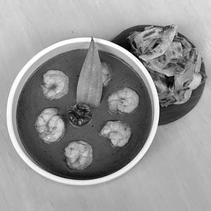 Nilgiri Masala Prawns, Malabar Parotta