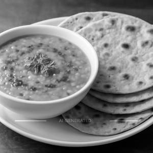Dal Fry With 4 Tawa Roti