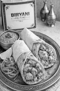 Malai Chicken Tikka Roll