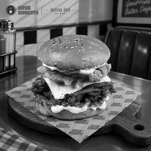 Flamethrower Chicken Burger