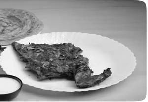 Quarter Chicken Al Faham With 2 Khubuz