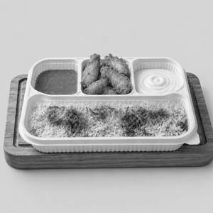 Fish fingers meal tray