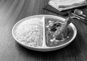 Butter Chicken With Steamed Rice