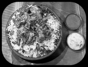 Gongura Chicken Dry Dum Biryani