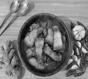 Wak Mea Meseng( Pork With Fermented Bamboo Shoot)