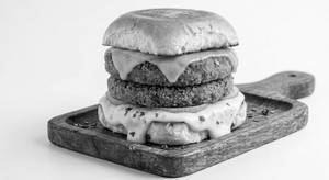 Cripsy Double Tikki Cheese Pav Burger