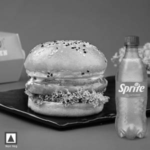 Spicy Korean Grilled Chicken Burger 1 Pcs +1 Sprite 250Ml