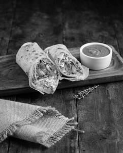Mushroom Tikka Roll