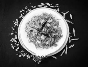 Pork Schezwan Chow Dry