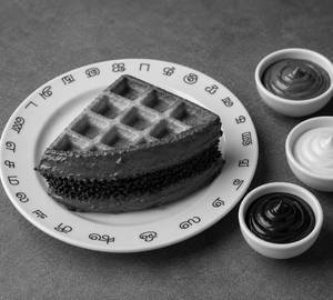 Triple Layered Chocolate Waffle