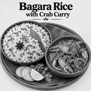 Bagara Rice With Crab Curry