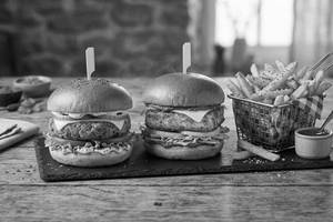 Veg Burger (1pc) + Paneer Burger (1pc) + French Fries (medium)