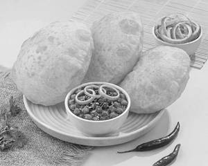 Chole Bhature (3 Pcs Medium)
