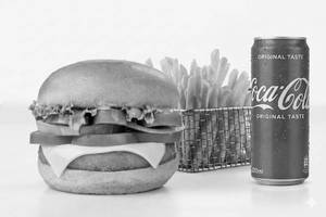 Jain Burger + Fries + Cold Drinks[o]