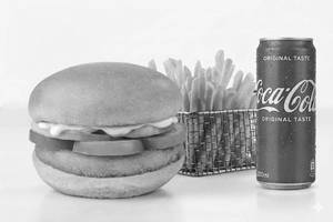 Aloo Tikki Burger + Fries + Cold Drinks[o]